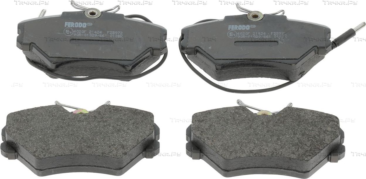 Тормозные колодки Ferodo Premier Eco Friction. Артикул FDB972