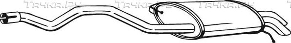 Глушитель Bosal для Volkswagen Transporter T6 2015-2026. Артикул 286-477