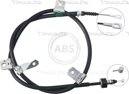 Трос ручника (тросик ручного тормоза) ABS. Артикул K17468
