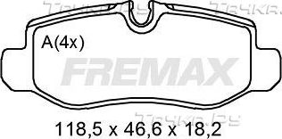 Тормозные колодки Fremax. Артикул FBP-2010