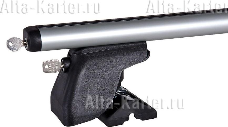 Багажник на крышу Amos Dromader Plus на штатные места для Citroen Jumpy II Van 4/5-дв. 2007-2016 (Аэродинамические дуги). Артикул vivaro-f1.4l-plus