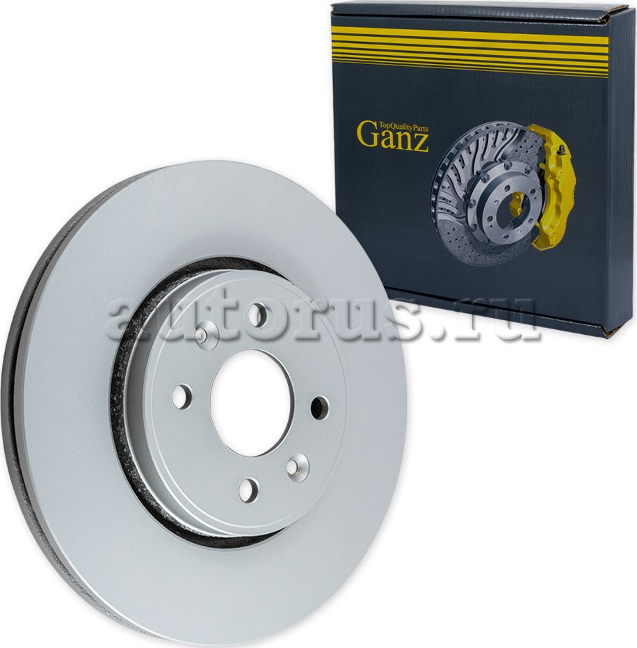 Диск тормозной передний с покрытием (Ganz). Артикул GIJ06115