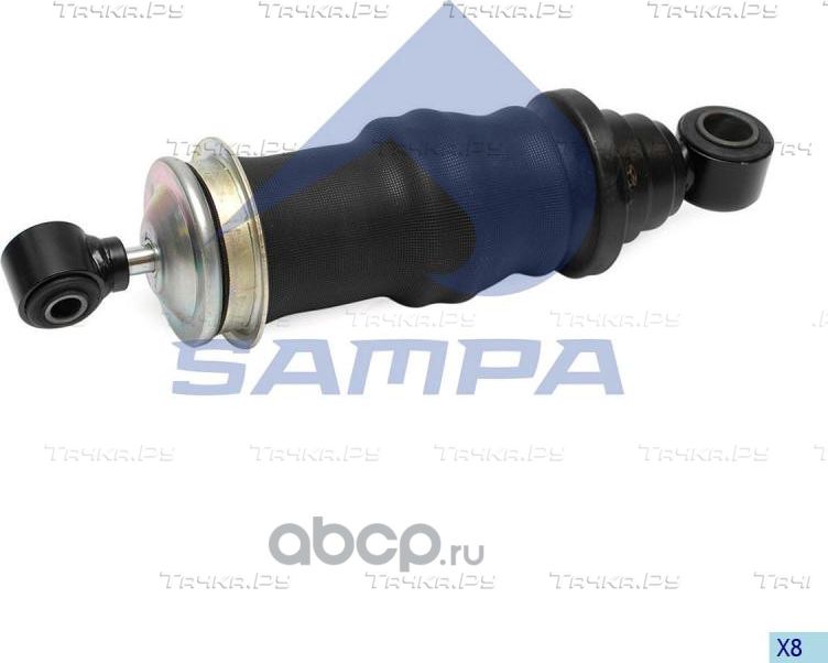 Пневмоподушка кабины с амортизатором передняя MB Actros (Sampa). Артикул 01126501