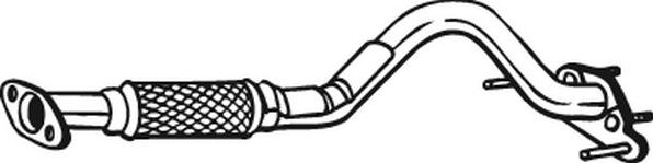 Глушитель (труба приемная) Bosal передний для Hyundai Getz I 2005-2009. Артикул 750-073