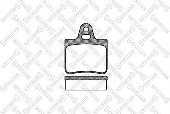 Тормозные колодки Stellox задние для Citroen BX 1982-1993. Артикул 113 000-SX
