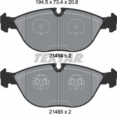 Тормозные колодки Textar Q+. Артикул 2148401