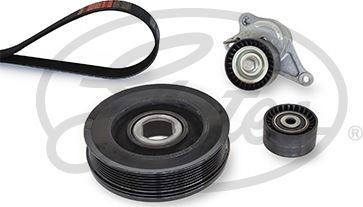 Приводной ремень поликлиновой с роликами (комплект) Gates Micro-V® Kit для Renault Trafic II 2006-2014. Артикул K057PK1973