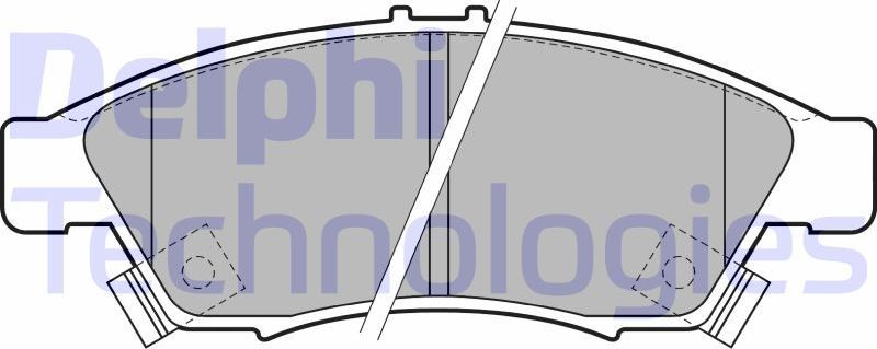 Тормозные колодки Delphi (органический). Артикул LP1739