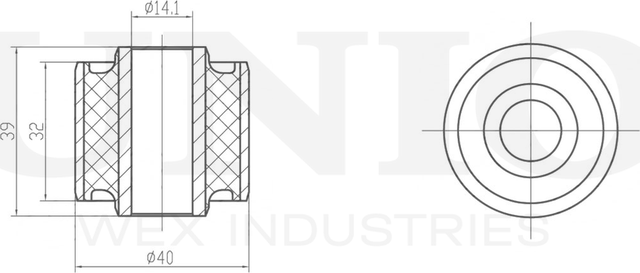 Втулка амортизатора (Unio). Артикул RMP-10060
