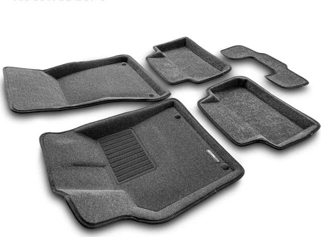 Коврики текстильные Euromat 3D Business для салона Porsche Macan 2014-2026 СЕРЫЕ. Артикул EMC3D-004103G