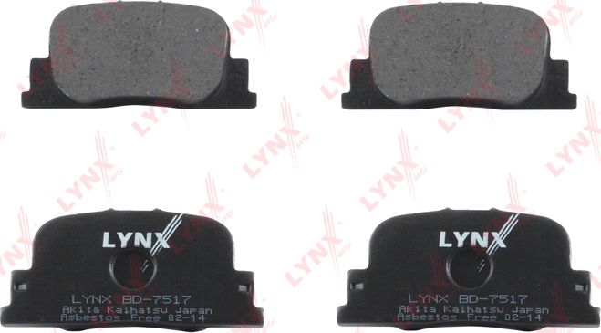 Тормозные колодки LYNXauto. Артикул BD-7517