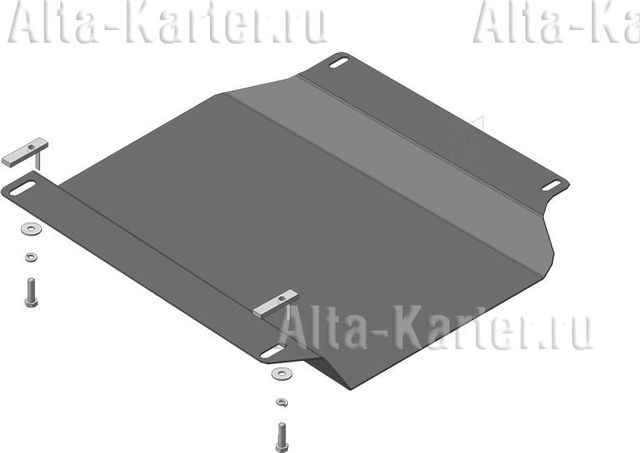 Защита Мотодор для картера, КПП Nissan Pathfinder R51 2004-2014. Артикул 61403