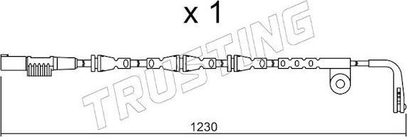 Датчик износа тормозных колодок  Trusting. Артикул SU.257