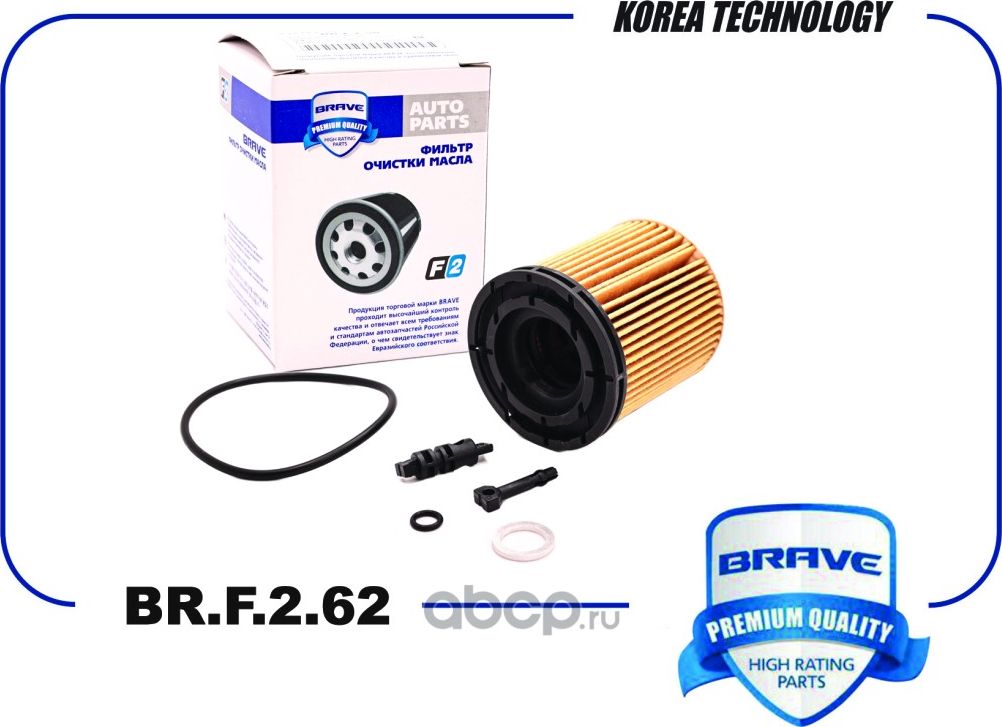 Фильтр масляный 26350-2M000 BR.F.2.62 Creta 20-, Elantra 20-, i30 20-, Sorento 2 (Brave). Артикул BRF262