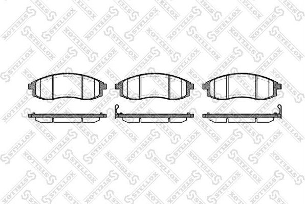 Тормозные колодки Stellox. Артикул 609 012-SX