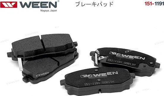 Тормозные колодки WEEN. Артикул 151-1191