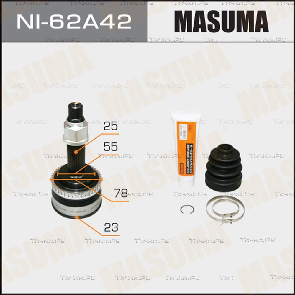 Шрус наружный (граната) Masuma. Артикул NI-62A42