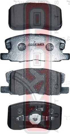 Тормозные колодки Akyoto Packing AKYOTO. Артикул AKD-3500