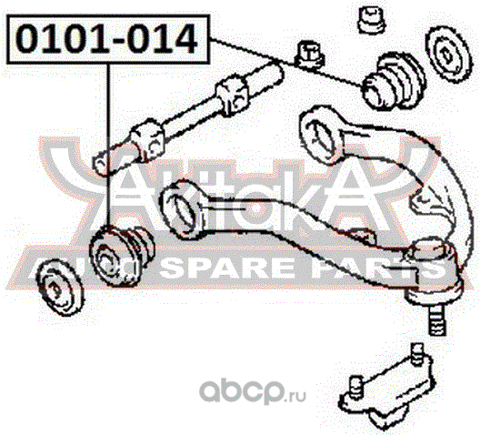 Сайлентблок переднего рычага подвески Asva. Артикул 0101-014