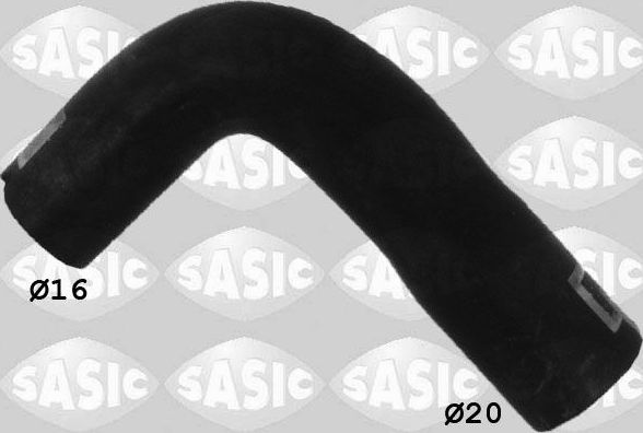 Патрубок системы охлаждения (радиатора) Sasic для Renault Modus I 2004-2012. Артикул 3404048