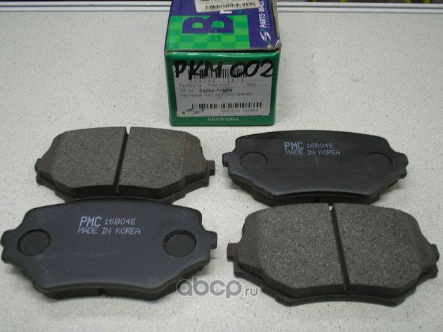 КОЛОДКИ ТОРМОЗНЫЕ ДИСКОВЫЕ (Parts-Mall). Артикул PKM002