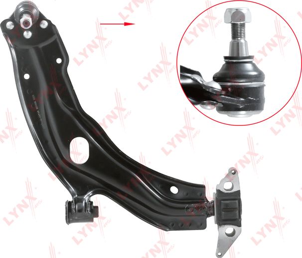 Поперечный рычаг передней подвески LYNXauto правый для Fiat Doblo I 2001-2015. Артикул B5150R