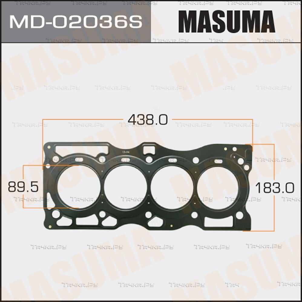 Прокладка ГБЦ Masuma для Nissan Teana J31 2003-2008. Артикул MD-02036S