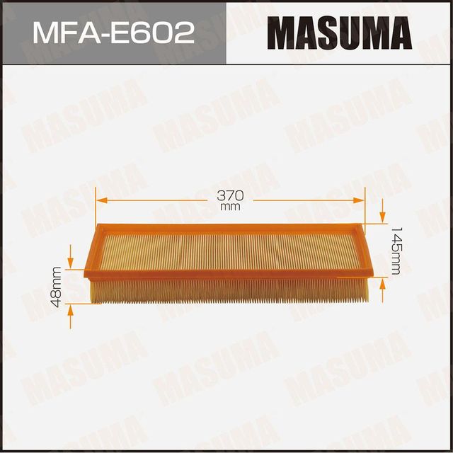 Воздушный фильтр MASUMA LHD RENAULT LATITUDE 10-15 (1/40). Артикул MFAE602