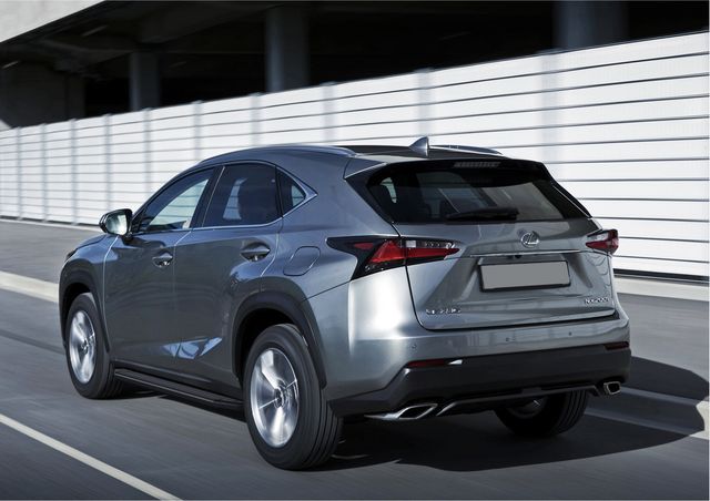 Пороги алюминиевые Rival Premium-Black для Lexus NX 2014-2017. Артикул A173ALB.3202.1