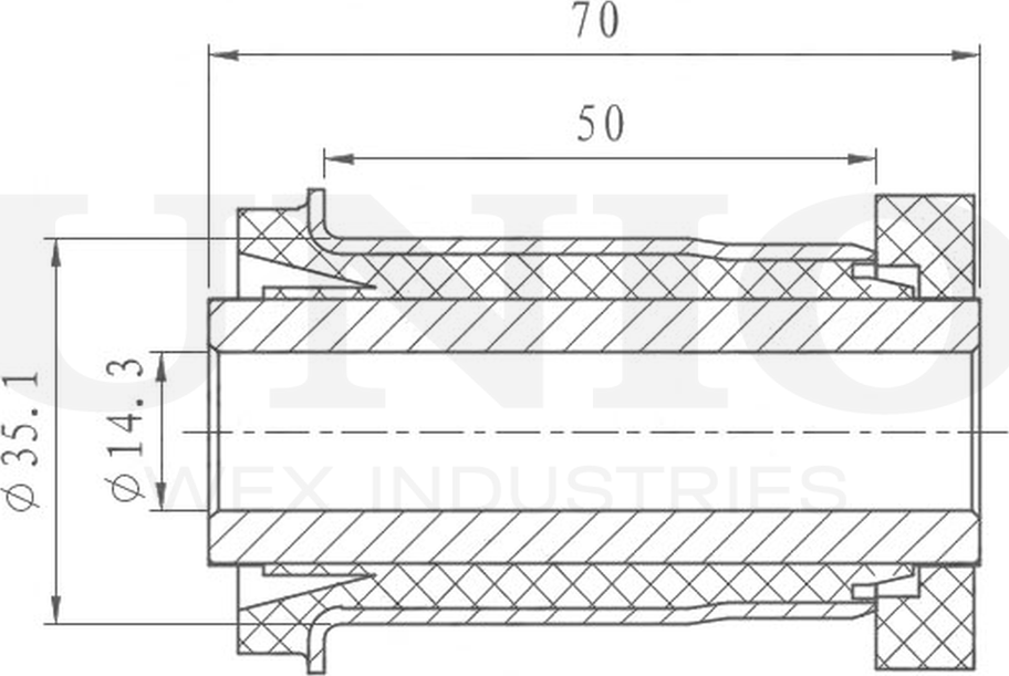 Сайлентблок рычага подвески (Unio). Артикул RMP-20409