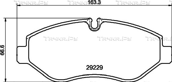 Тормозные колодки Don передние для IVECO Daily IV 2006-2011. Артикул PCP1663