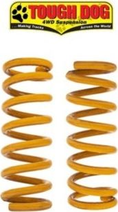 Пружины задние (пара) Tough Dog для Nissan Navara NP300 2014-2026, постоянная нагрузка 300 кг, лифт 35 мм. Артикул TDC774H-PAIR