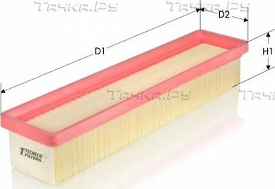 Воздушный фильтр Tecneco Filters для Citroen C3 I 2002-2010. Артикул AR2076PM