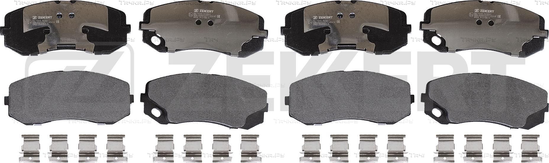 Тормозные колодки Zekkert передние/задние для Mitsubishi Canter VII (FB7, FB8, FE7, FE8) 2005-2010. Артикул BS-1514