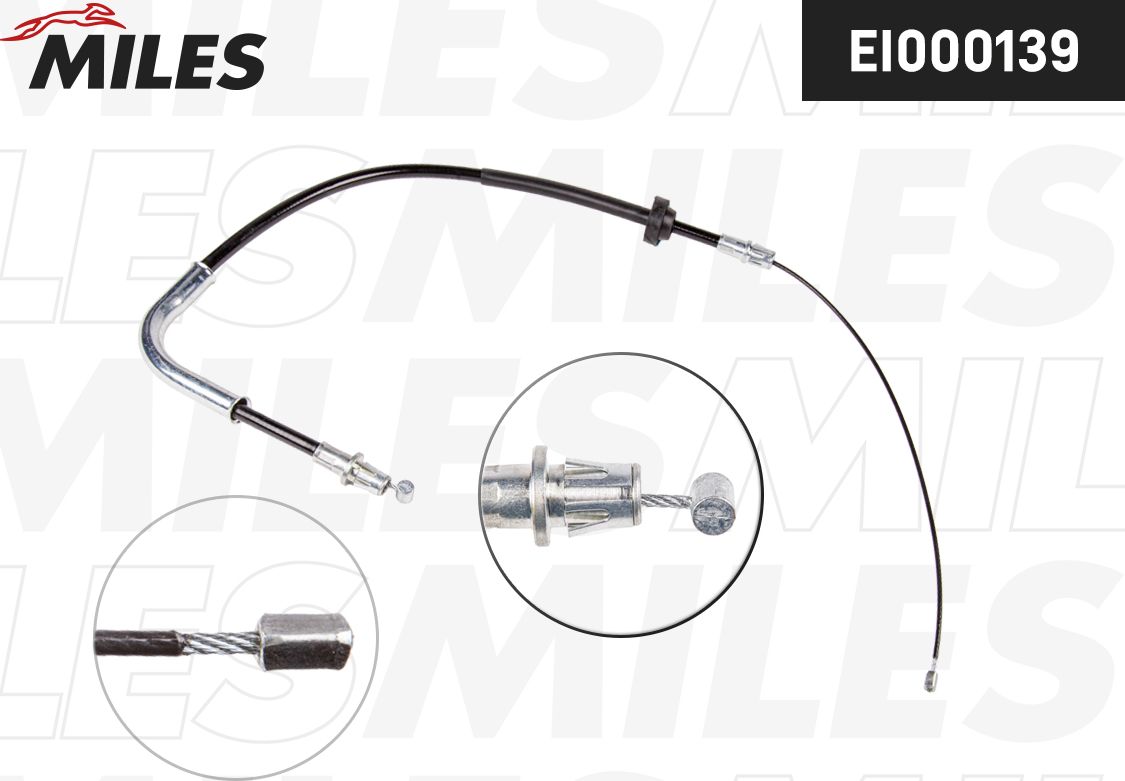 Трос ручника (тросик ручного тормоза) Miles. Артикул EI000139