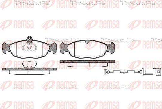 Тормозные колодки Remsa передние для Opel Tigra A 1994-2000. Артикул 0393.02