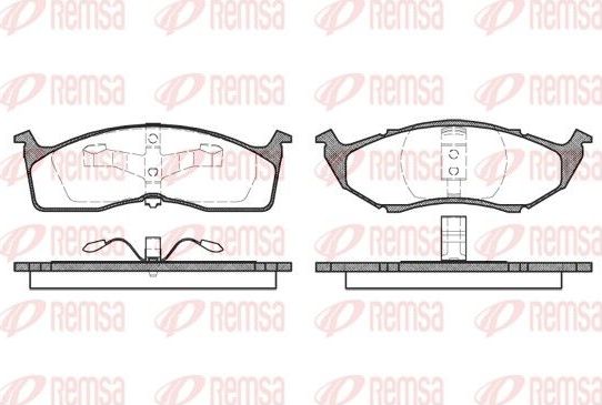 Тормозные колодки Remsa. Артикул 0447.20