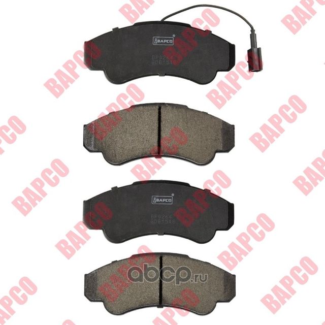 Колодки тормозные дисковые пер. FIAT DUCATO (230_)(244_) (250_,290_), (Bapco) Bapco. Артикул BP0264