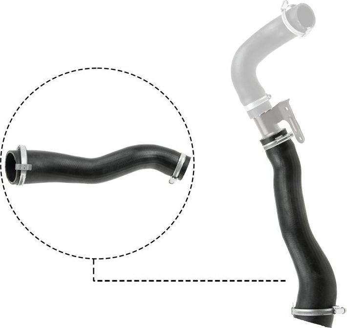 Патрубок интеркулера Gates (Полихлоропрен (неопрен)). Артикул 09-0656