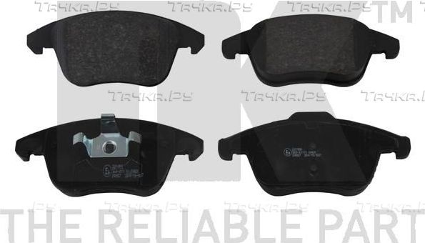 Тормозные колодки NK передние для Citroen C4 I 2007-2013. Артикул 221956