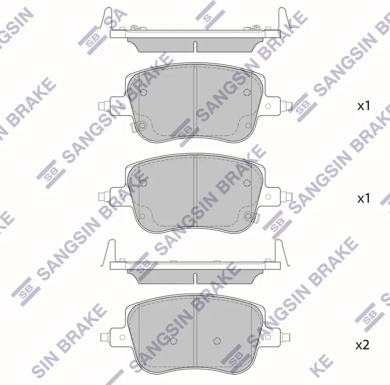 Колодки тормозные HAVAL JOLION 20- 4WD передние (HI-Q). Артикул SP4119