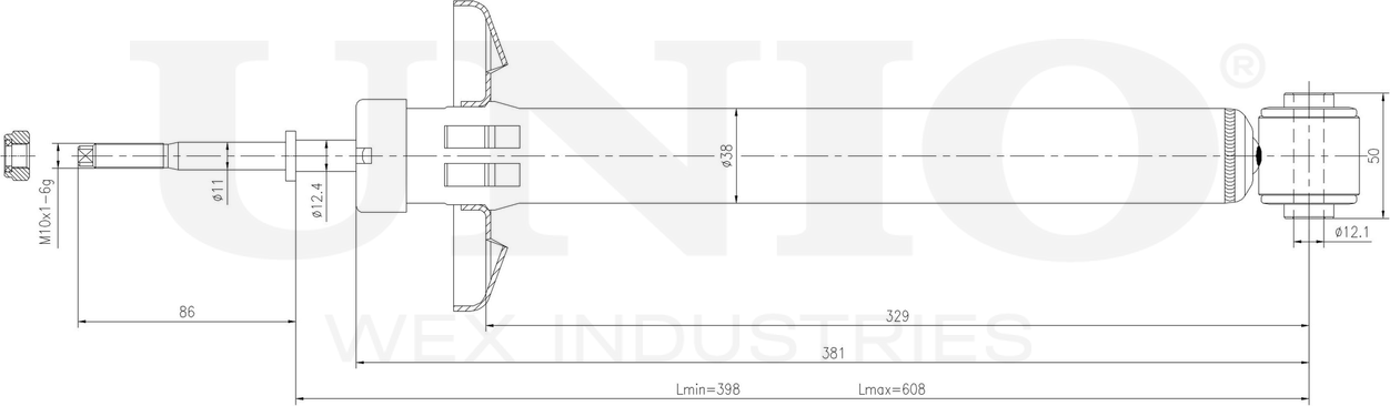 Амортизатор подвески (Unio). Артикул SAB-20021