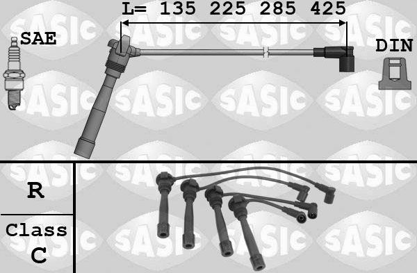 Высоковольтные провода (провода зажигания) (комплект) Sasic. Артикул 9286064
