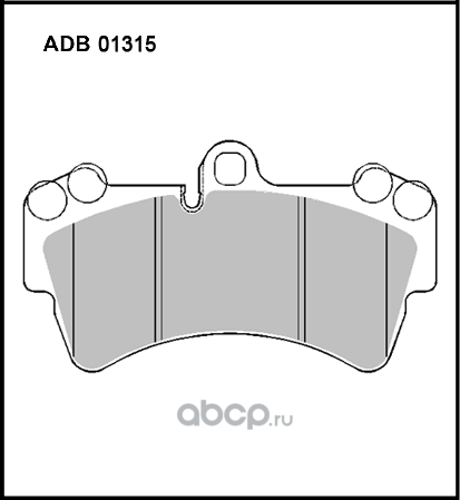 Колодки тормозные (Allied Nippon). Артикул ADB01315
