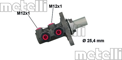 Тормозной цилиндр главный Metelli для Opel Meriva B 2010-2017. Артикул 05-0879
