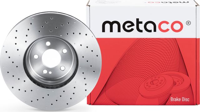 Диск тормозной передний вентилируемый (Metaco). Артикул 3050483