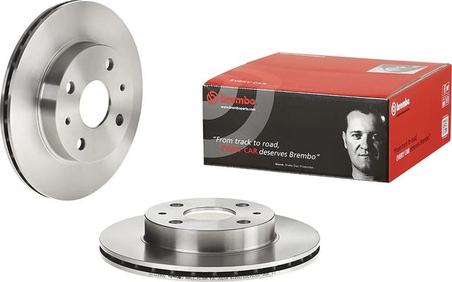 Тормозной диск Brembo передний для Daihatsu YRV I 2001-2005. Артикул 09.A421.10