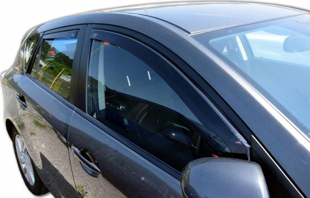 Дефлекторы Heko для окон Mazda 3 III xэтчбек 2013-2018. Артикул 23164