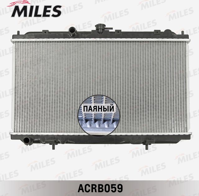 Радиатор охлаждения двигателя Miles для Nissan Primera P12 2002-2008. Артикул ACRB059