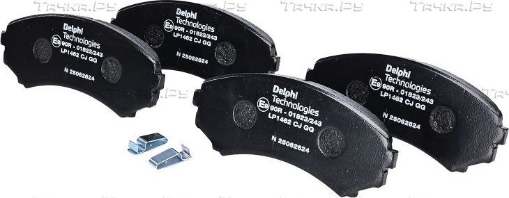 Тормозные колодки Delphi (Low-Metallic). Артикул LP1462